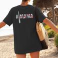 Number One Baseball Mom For Mothers Day Baseball Mama Women's T-Shirt Back Print