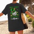 One Lucky Baseball Mom St Patricks Day One Lucky Mom Women Women's T-Shirt Back Print One Lucky Baseball Mom St Patricks Day One Lucky Mom Women Women's T-Shirt Back Print