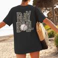 Play Ball Women Graphic Baseball Mom Baseball Women's T-Shirt Back Print Play Ball Women Graphic Baseball Mom Baseball Women's T-Shirt Back Print