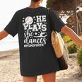 He Plays She Dances Mom Of Both Dancing And Baseball Mom Women's T-Shirt Back Print He Plays She Dances Mom Of Both Dancing And Baseball Mom Women's T-Shirt Back Print