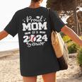Proud Mom Of a 2024 Senior Baseball Mom 2024 Graduate Women's T-Shirt Back Print Proud Mom Of a 2024 Senior Baseball Mom 2024 Graduate Women's T-Shirt Back Print