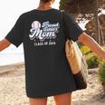 Proud Senior Mom Class Of 2024 Baseball Mom Graduate School Women's T-Shirt Back Print Proud Senior Mom Class Of 2024 Baseball Mom Graduate School Women's T-Shirt Back Print