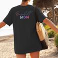Retro Cute Mother's Day Teeball T-Ball Baseball Mom Women's T-Shirt Back Print