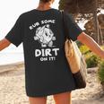 Rub Some Dirt On It Cute Girls Retro Baseball Mom Softball Women's T-Shirt Back Print Rub Some Dirt On It Cute Girls Retro Baseball Mom Softball Women's T-Shirt Back Print