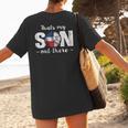 Thats My Son Out There For a Dominican Baseball Mom Women's T-Shirt Back Print Thats My Son Out There For a Dominican Baseball Mom Women's T-Shirt Back Print
