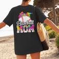 Tie Dye Baseball Mom Baseball Mama Sport Mother's Day Women's T-Shirt Back Print Tie Dye Baseball Mom Baseball Mama Sport Mother's Day Women's T-Shirt Back Print