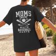 Women's Baseball Mom Moms Against Baseball Pants Proud Women's T-Shirt Back Print