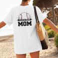 American Flag Patriotic Game Day Baseball Mom Women's T-Shirt Back Print American Flag Patriotic Game Day Baseball Mom Women's T-Shirt Back Print