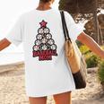 Baseball Christmas Tree Proud Baseball Mom Tee Women's T-Shirt Back Print Baseball Christmas Tree Proud Baseball Mom Tee Women's T-Shirt Back Print