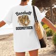 Baseball Godmother Leopard Heart Baseball Mom Game Day Women's T-Shirt Back Print Baseball Godmother Leopard Heart Baseball Mom Game Day Women's T-Shirt Back Print