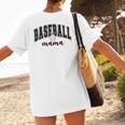 Baseball Mama Cute Women Team Mom Or Baseball Mom Sports Premium Women's T-Shirt Back Print
