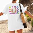 Baseball Mama Sport Women Proud Baseball Mom Raglan Baseball Tee Women's T-Shirt Back Print