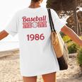 Baseball Mom Since 1986 Women's T-Shirt Back Print