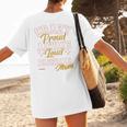Baseball Mom Crazy Proud Always Loud Mother's Day Premium Women's T-Shirt Back Print