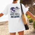 Baseball Mom Cute Design Sports & Softball Nostalgia Tee Raglan Baseball Tee Women's T-Shirt Back Print Baseball Mom Cute Design Sports & Softball Nostalgia Tee Raglan Baseball Tee Women's T-Shirt Back Print