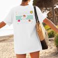 Baseball Mom Cute Retro Look Mothers Will Love Premium Women's T-Shirt Back Print