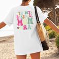 In My Baseball Mom Era Baseball Mama Premium Women's T-Shirt Back Print