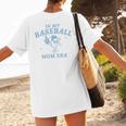 In My Baseball Mom Era Retro Game Day Mama Groovy Season Women's T-Shirt Back Print In My Baseball Mom Era Retro Game Day Mama Groovy Season Women's T-Shirt Back Print