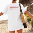 Baseball Mom Forever Baseball Mom Women's T-Shirt Back Print Baseball Mom Forever Baseball Mom Women's T-Shirt Back Print