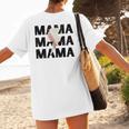 Baseball Mom Game Day Baseball Season Gameday Sports Mama Women's T-Shirt Back Print