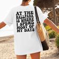 Baseball Mom Good For Baseball Boys Kids Men Women Women's T-Shirt Back Print Baseball Mom Good For Baseball Boys Kids Men Women Women's T-Shirt Back Print