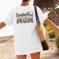 Baseball Mom Leopard Game Day Vibes Baseball Mama Women's T-Shirt Back Print Baseball Mom Leopard Game Day Vibes Baseball Mama Women's T-Shirt Back Print