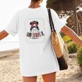 Baseball Mom Messy Bun Mommy Baseball Player Premium Women's T-Shirt Back Print Baseball Mom Messy Bun Mommy Baseball Player Premium Women's T-Shirt Back Print