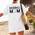 Baseball Mom Mommy Mama Mother's Day Women Retro Ball Sports Women's T-Shirt Back Print Baseball Mom Mommy Mama Mother's Day Women Retro Ball Sports Women's T-Shirt Back Print