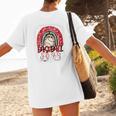 Baseball Mom Rainbow Boho Mommy Premium Women's T-Shirt Back Print Baseball Mom Rainbow Boho Mommy Premium Women's T-Shirt Back Print