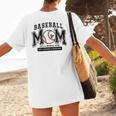 Baseball Mom Shirt Baseball Mama Loud And Proud Women's T-Shirt Back Print