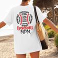 Baseball MomBall Game Mother's Day 2023 Women's T-Shirt Back Print