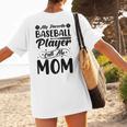 Baseball Mom Women Girls Daughter Mother Baseball Player Women's T-Shirt Back Print Baseball Mom Women Girls Daughter Mother Baseball Player Women's T-Shirt Back Print