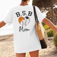 Basketball Soccer Baseball Mom For Women Women's T-Shirt Back Print Basketball Soccer Baseball Mom For Women Women's T-Shirt Back Print
