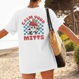 Calm Your Mitts Baseball Mom Sport Lover Women's T-Shirt Back Print Calm Your Mitts Baseball Mom Sport Lover Women's T-Shirt Back Print