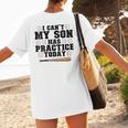 I Can't My Son Has Practice Today Baseball Mom Women's T-Shirt Back Print I Can't My Son Has Practice Today Baseball Mom Women's T-Shirt Back Print
