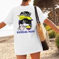 Colombia Baseball Mom Messy Bun Women's T-Shirt Back Print