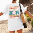 I Didn't Plan On Becoming a Baseball Mom Baseball Player Women's T-Shirt Back Print