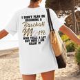 I Didn't Plan On Becoming a Baseball Mom Baseball Women's T-Shirt Back Print I Didn't Plan On Becoming a Baseball Mom Baseball Women's T-Shirt Back Print