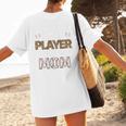 My Favorite T-Ball Player Calls Me Mom Baseball Mom Tee Ball Women's T-Shirt Back Print