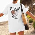 Football Soccer Baseball Mom For Women Women's T-Shirt Back Print