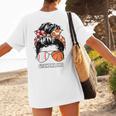 Grandma Life Basketball And Baseball Mom Funny Women's T-Shirt Back Print