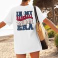 Groovy In My Baseball Mom Era Baseball Mama Mother's Day Women's T-Shirt Back Print Groovy In My Baseball Mom Era Baseball Mama Mother's Day Women's T-Shirt Back Print