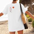I Heart Hot Baseball Moms Women's T-Shirt Back Print