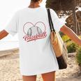 Home Runs And Heartbeats Being A Baseball Mom Women's T-Shirt Back Print