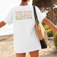 I'm Not Yelling This Is My Baseball Mom Voice Baseball Mom Women's T-Shirt Back Print I'm Not Yelling This Is My Baseball Mom Voice Baseball Mom Women's T-Shirt Back Print