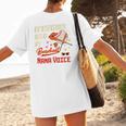 I'm Not Yelling This Is My Baseball Nana Voice Baseball Mom Premium Women's T-Shirt Back Print I'm Not Yelling This Is My Baseball Nana Voice Baseball Mom Premium Women's T-Shirt Back Print