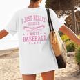 I Just Really Dislike Baseball Pants Baseball Mom Mama Women's T-Shirt Back Print