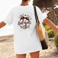 Loud Proud Baseball Mom Mommy Premium Women's T-Shirt Back Print Loud Proud Baseball Mom Mommy Premium Women's T-Shirt Back Print