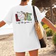 For The Love Of The Game Day Baseball Mom Cheering Lovers Women's T-Shirt Back Print