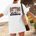 Mom Of Ballers Soccer Baseball Mom Soccer Baseball Mother Women's T-Shirt Back Print Mom Of Ballers Soccer Baseball Mom Soccer Baseball Mother Women's T-Shirt Back Print